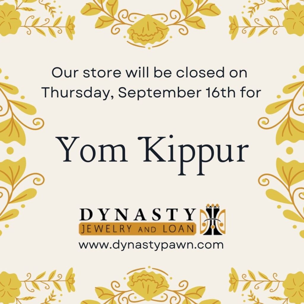 We are closed for Yom Kippur on Thursday, September 16th Dynasty